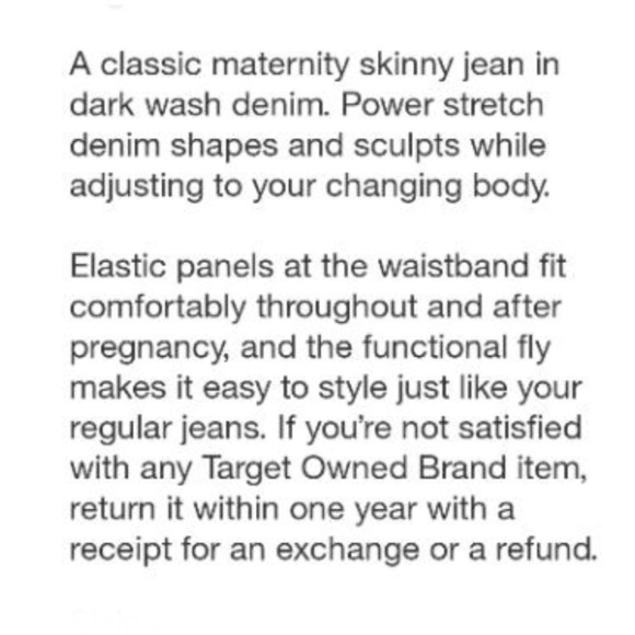 Isabel Maternity Under Belly Skinny Maternity Jeans Dark Blue Size 2 - Picture 5 of 11